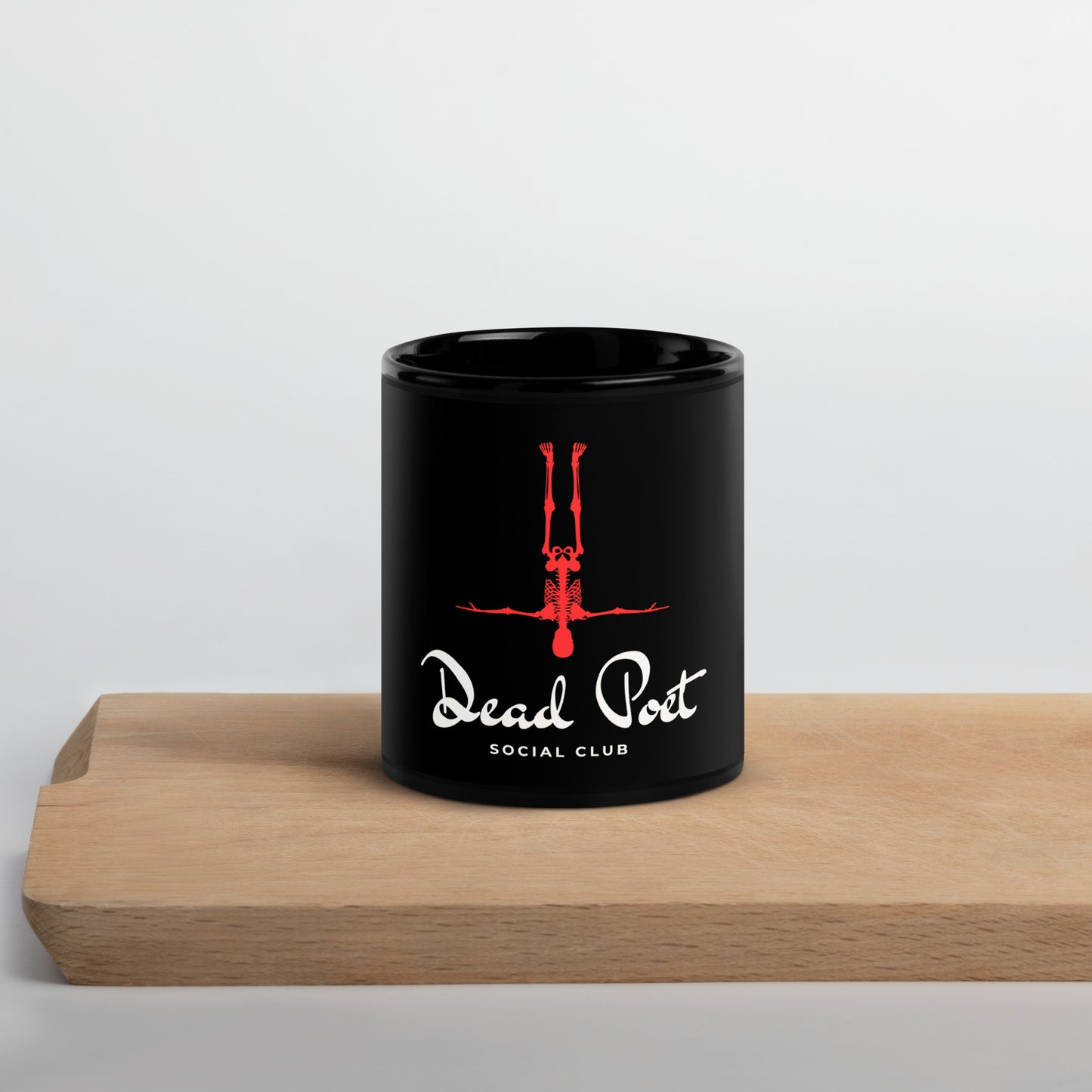 Black Dead Poet Social Club Logo Glossy Mug