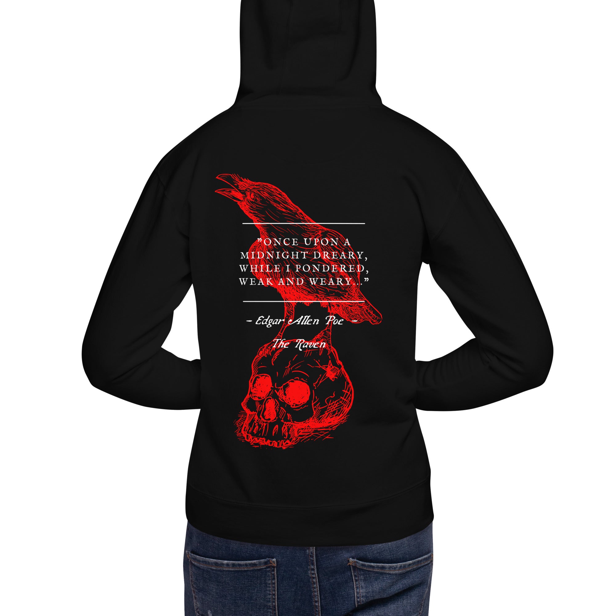 Unisex Edgar Allen Poe The Raven Hoodie